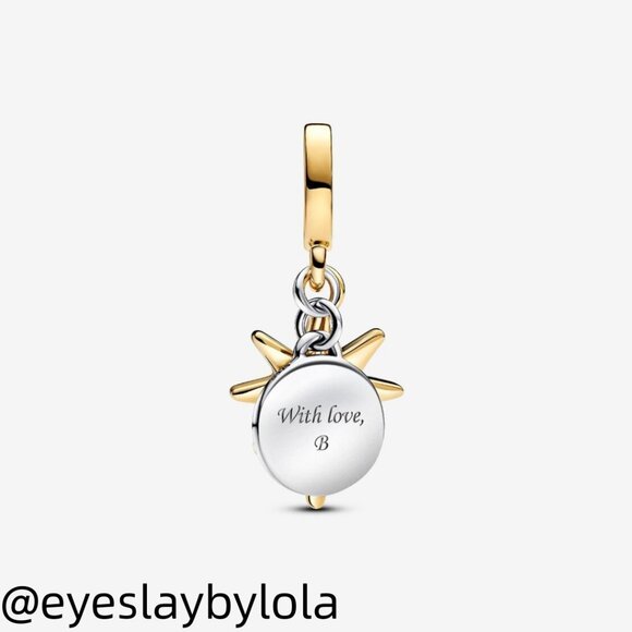 Pandora Engravable North Star Lab-grown Diamond Dangle Charm - Picture 4 of 7